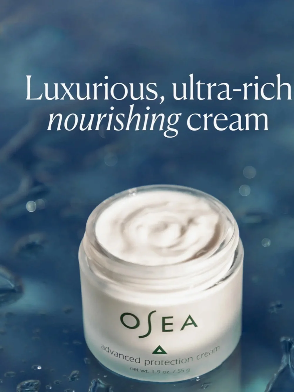 ÓSEA advanced protective cream; net wt. 1.9 oz./55g; NIB